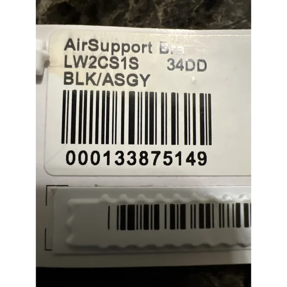 LULULEMON AIRSUPPORT BRA BLACK COLOR SIZE 34DD